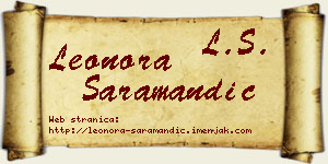 Leonora Saramandić vizit kartica